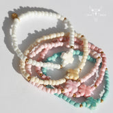 Armband Kleestein weiß